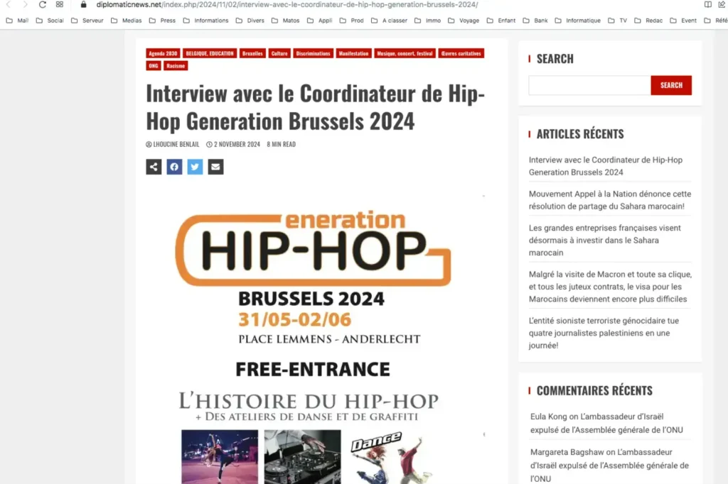 PRESS Hip-Hop Generation Brussels